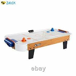 Rally and Roar Tabletop Air Hockey Table, Travel-Size, Lightweight, Plug-in Mi