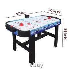 Rapid Fire BG1157M 42-in 3-in-1 Air Hockey Multi-Game Table + Kids Soccer Target