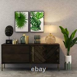 Rattan Table Lamp Living Room Office Bedroom Bedside Nightstand Bohemian Style