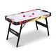 RayChee 58in Folding Air Hockey Table, LED Electronic Scoring Sports Hockey G