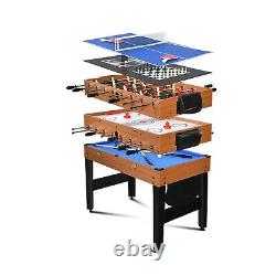 RayChee 7-in-1 Multi-Game Table with Air Hockey, Billiards, Foosball, Ping Po