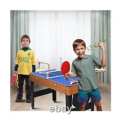 RayChee 7-in-1 Multi-Game Table with Air Hockey, Billiards, Foosball, Ping Po