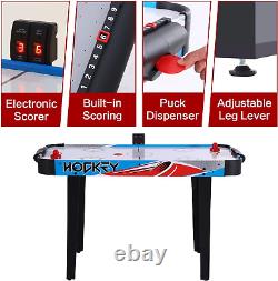 Raychee 48In Air Hockey Table for Kids and Adults, Portable Hockey Table WithLed S