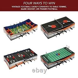 Revolver 40-in 4-1 Tabletop Multi-Game with Foosball, Table Tennis, Glide