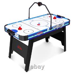 Rioloiuy 58 Air Hockey Table, Arcade Style with Powerful 700Ma Motor, Accurate