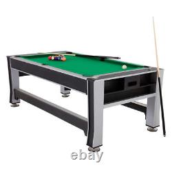 Rotating Swivel Air Hockey Billiards Pool Table And Table Tennis 3-In-1 NEW