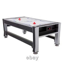 Rotating Swivel Air Hockey Billiards Pool Table And Table Tennis 3-In-1 NEW