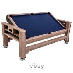 Rustic Multi Game Pool Table Air Hockey Table Tennis Ping Pong