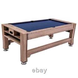 Rustic Multi Game Pool Table Air Hockey Table Tennis Ping Pong