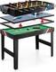 SereneLife 38 Table Top Air Hockey and 40 Foosball Set, 2-in-1 Swivel Game Tab