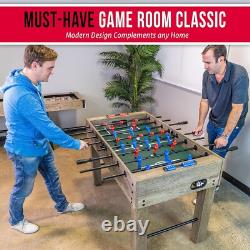 SereneLife 38 Table Top Air Hockey and 40 Foosball Set, 2-in-1 Swivel Game Tab