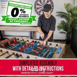 SereneLife 38 Table Top Air Hockey and 40 Foosball Set, 2-in-1 Swivel Game Tab