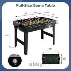 SereneLife 38 Table Top Air Hockey and 40 Foosball Set, 2-in-1 Swivel Game Tab