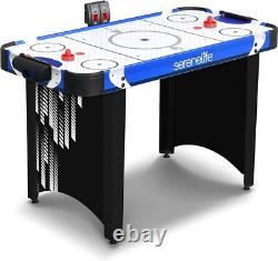 SereneLife 48 Air Hockey Game Table with 2X Stronger Motor, Digital LED Scorebo