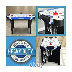 SereneLife 48 Air Hockey Game Table, withBuilt-in Score Tracker & Puck Dispens