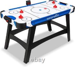 SereneLife 54 Air Hockey Game Table withPowerful Motor Light-up Scoreboard