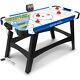 SereneLife 54'' Air Hockey Table with 2 Pucks, 2 Pushers, Digital LED Score Board