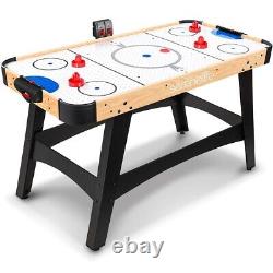 SereneLife 54'' Air Hockey Tablewith 2 Pucks, 2 Pushers, Digital LED Scoreboard