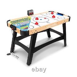 SereneLife 58 Air Hockey Game Table with 2X Stronger Motor, Digital LED Scor