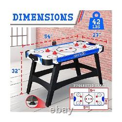 SereneLife 58 Air Hockey Game Table with 2X Stronger Motor, Digital LED Scor