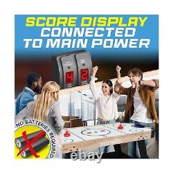 SereneLife 58 Air Hockey Game Table with 2X Stronger Motor, Digital LED Scor