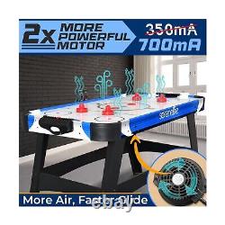 SereneLife 58 Air Hockey Game Table with Strong Motor, Digital LED Scoreboar