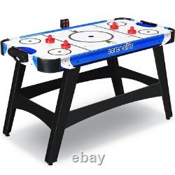 Serenelife 54'' Air Hockey Table for Game Room, Home, Office, 2 Pucks, 2 Pushers