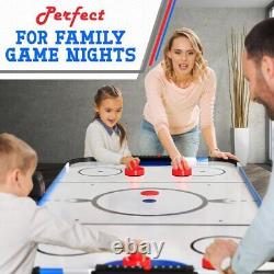 Serenelife 54'' Air Hockey Table for Game Room, Home, Office, 2 Pucks, 2 Pushers