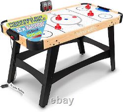 Serenelife 58 Air Hockey Game Table with 2X Stronger Motor, Digital LED Scorebo