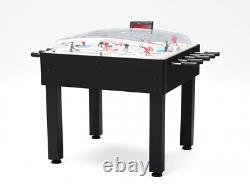 Shelti Breakout Dome Bubble Rod Hockey Game Table Black