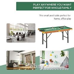 Soozier 55 Portable Folding Billiards Table Game Pool Table for Whole Family