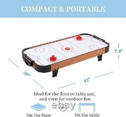 Sport 43 Inch Table Top Air Hockey Table for Kids and Adults 220V Motor Electr