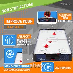 Sport Squad HX40 40 Inch Table Top Air Hockey Table for Kids and Adults Electr