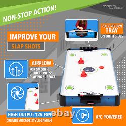 Sport Squad HX40 40 Inch Table Top Air Hockey Table for Kids and Adults Electr