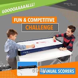 Sport Squad HX40 40 inch Table Top Air Hockey Table for Kids and Adults Ele