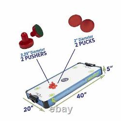 Sport Squad HX40 40 inch Table Top Air Hockey Table for Kids and Adults Ele