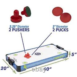 Sport Squad HX40 40 inch Table Top Air Hockey Table for Kids and Adults Electr