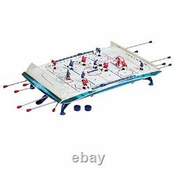 Sports Tabletop Rod Hockey Game Gameroom Ice Hockey Table Game for Kids + Adults
