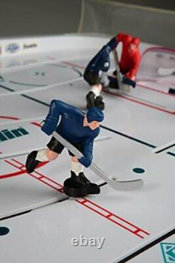 Sports Tabletop Rod Hockey Game Gameroom Ice Hockey Table Game for Kids + Adults