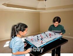 Sports Tabletop Rod Hockey Game Gameroom Ice Hockey Table Game for Kids + Adults