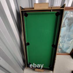Sportscraft Pool/Air Hockey Table With Game Pieces (5' × 3')
