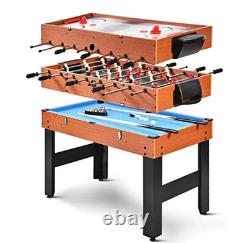 Sunil Foosball Air Hockey Pool Table 48 3-in-1 Multi Combo Game Table
