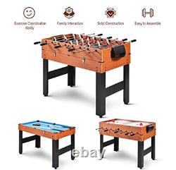 Sunil Foosball Air Hockey Pool Table 48 3-in-1 Multi Combo Game Table