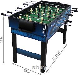 Sunnydaze 10 Combination Multi Game Table with Billiards, Push Hockey, Foosball