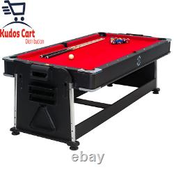 Sure Shot 7Ft 4In1 Multi Games Table Pool Air Hockey Tennis Adjustable Feet Play