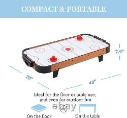 TALLO Sport 40 inch Table Top Air Hockey Table for Kids 110V Motor Electric