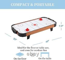 TALLO Sport 40 inch Table Top Air Hockey Table for Kids 110V Motor Electric