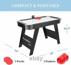 TALLO Sport 48 Inch Air Hockey Table For Kids And Adults -Auto Scoring Motor