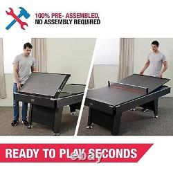 Table Tennis Tables Multiple Styles, Gray & Black (Midsize Conversion Top)