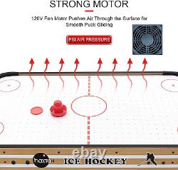 Tabletop Air Hockey Table Game 40 Inch Mini Air-Powered Hockey Set for Kids and